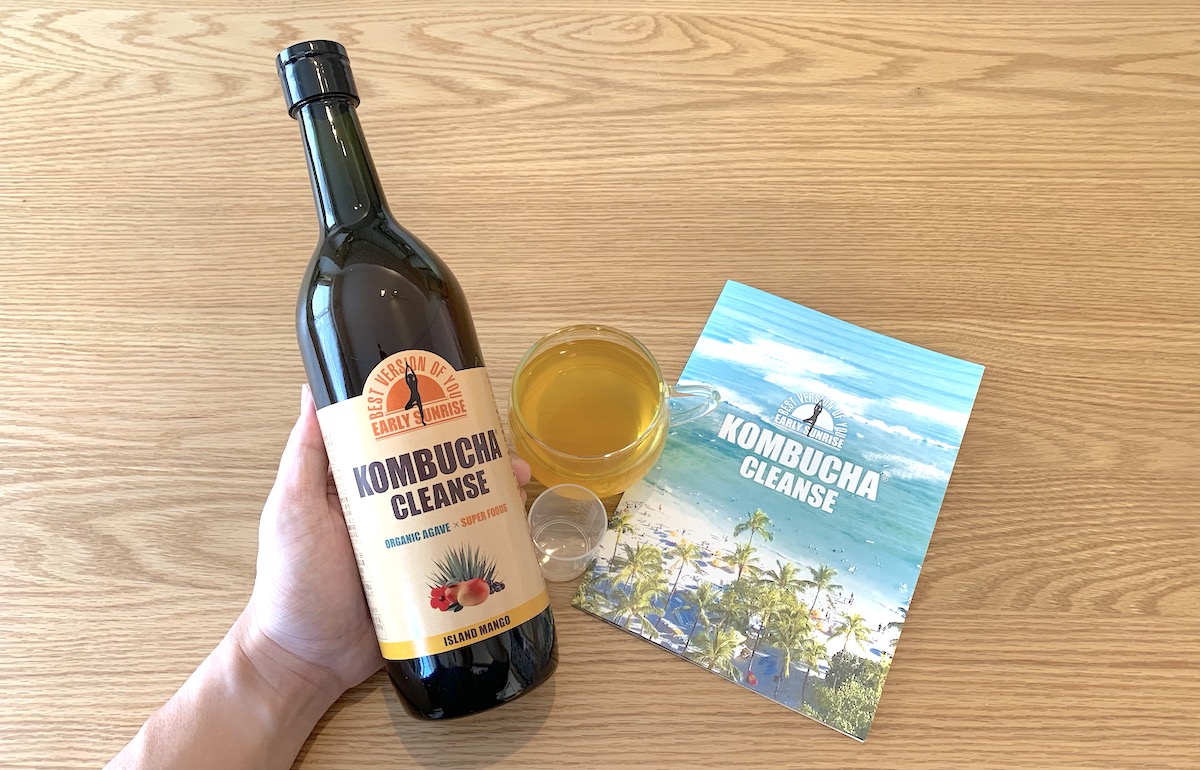 コンブチャクレンズの試飲時の写真